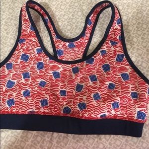 American Flag Sports Bra
